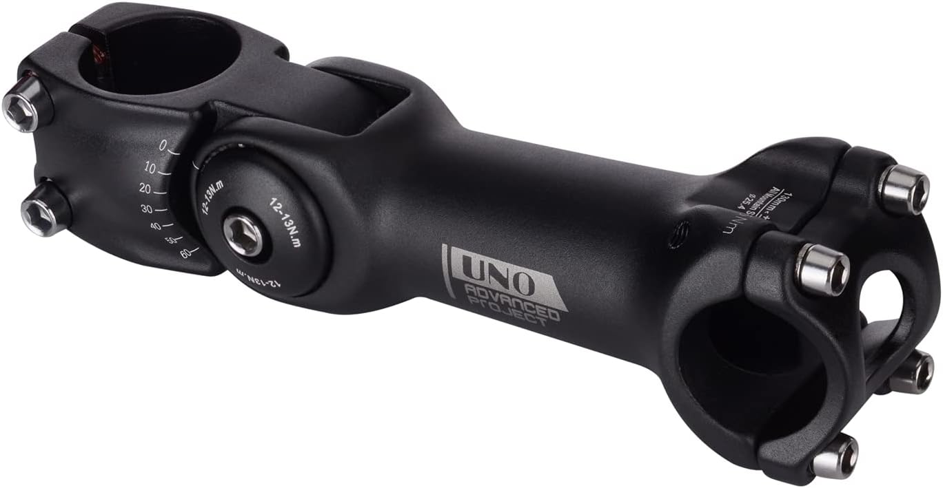 FOMTOR 31.8mm 25.4mm Adjustable Stem 90mm 110mm 0~60 Degree UNO MTB Adjustable Handlebar Stem for Most Mountain Bike Road Bike MTB