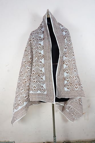 Brown 44x74 Cotton Sarong Wrap Cover-Up for Women - Beach & Resort Wear