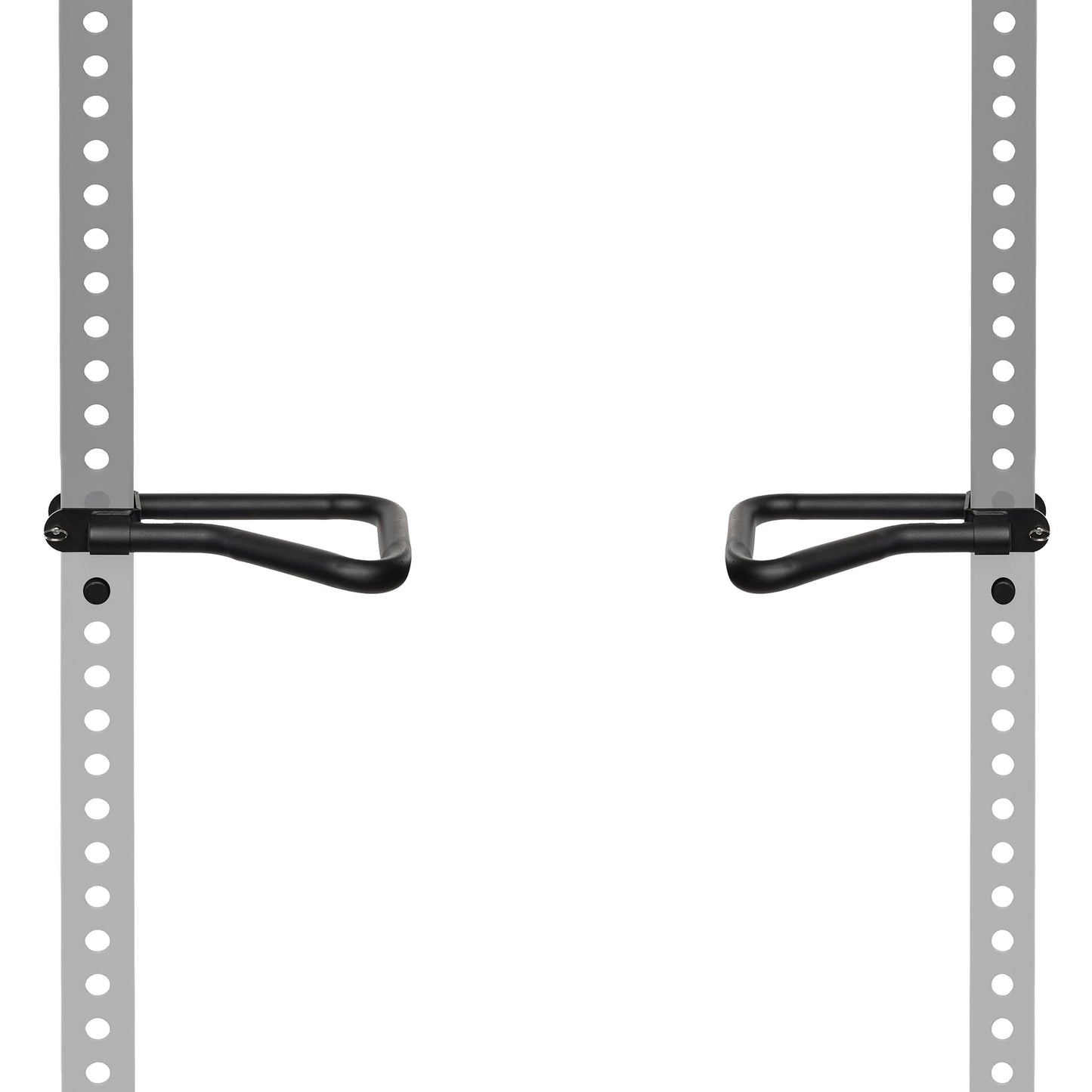 AmStaff Fitness Dip Bar Attachment for Squat & Power Rack - Compatible for (2x2 – 2.5x2.5 – 3x3)" Tube with 1-Inch Hole Racks - (Pair) (2.5"x2.5" Tube Racks)