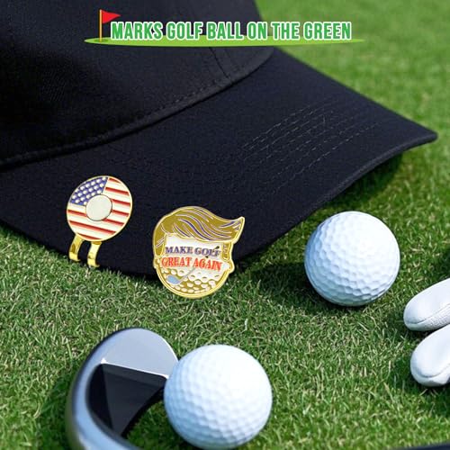 Funny Golf Ball Marker with Magnetic Hat Clip - Unique Golf Accessories for Men Women