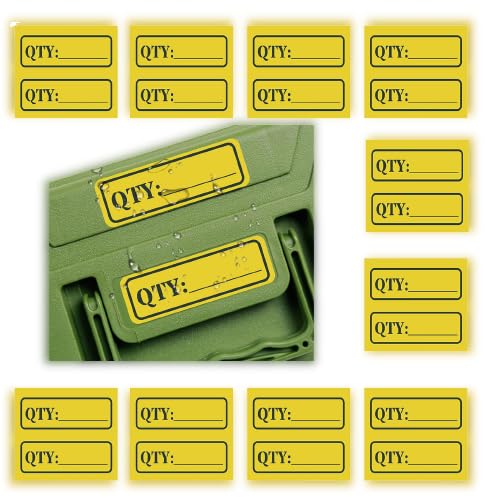 Qty Label Ammo Can Stickers - Organize and Identify Your Ammunition Collection for Gunsmiths and Armorer -Decal Label 9MM 5.56 7.62 12GA .22 .223 .308 .300 .380 .45 (20 Pack)