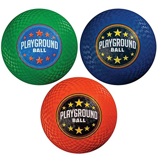 Franklin Sports Kids Playground Balls - Rubber Kickballs + Playground Balls For Kids - Great for Dodgeball, Kickball, 4 Square + Schoolyard Games - 8.5¡± Diameter