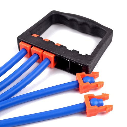 plplaaoo Elastic Fitness Resistance Band Chest Expander Rope Chest Muscle Strength Training Tool(Blue), Chest Expander Detachable 5 Fitness Resistance Bands Chest Muscle Strength Training Pull Ro