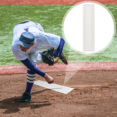 Deekin White Baseball Pitching Rubber Throw Down Pitcher's Mound - Set of 2