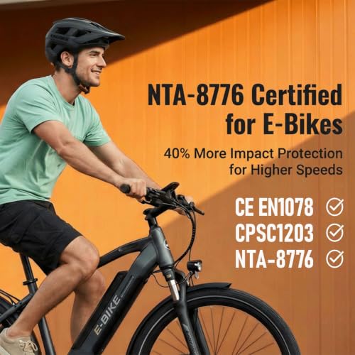 KINGBIKE NTA-8776 Mountain Bike Helmet Matte Black Medium Certified Safe