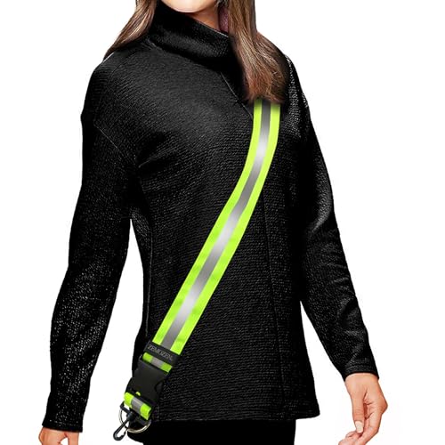 High Visibility Reflective Sash for Night Walking and Running Safety