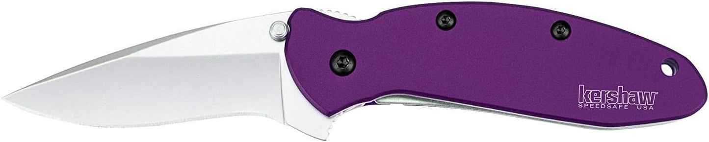 Kershaw Scallion Pocket Knife, 2.4 inch Folding Blade, SpeedSafe Assisted Opening, Perfect EDC, Made in the USA, Multiple Styles