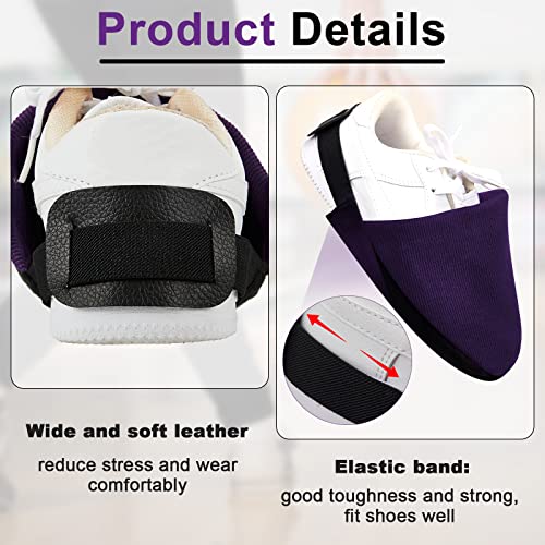 Adjustable Bowling Shoe Cover Sock for Men and Women - 2 Pack Purple