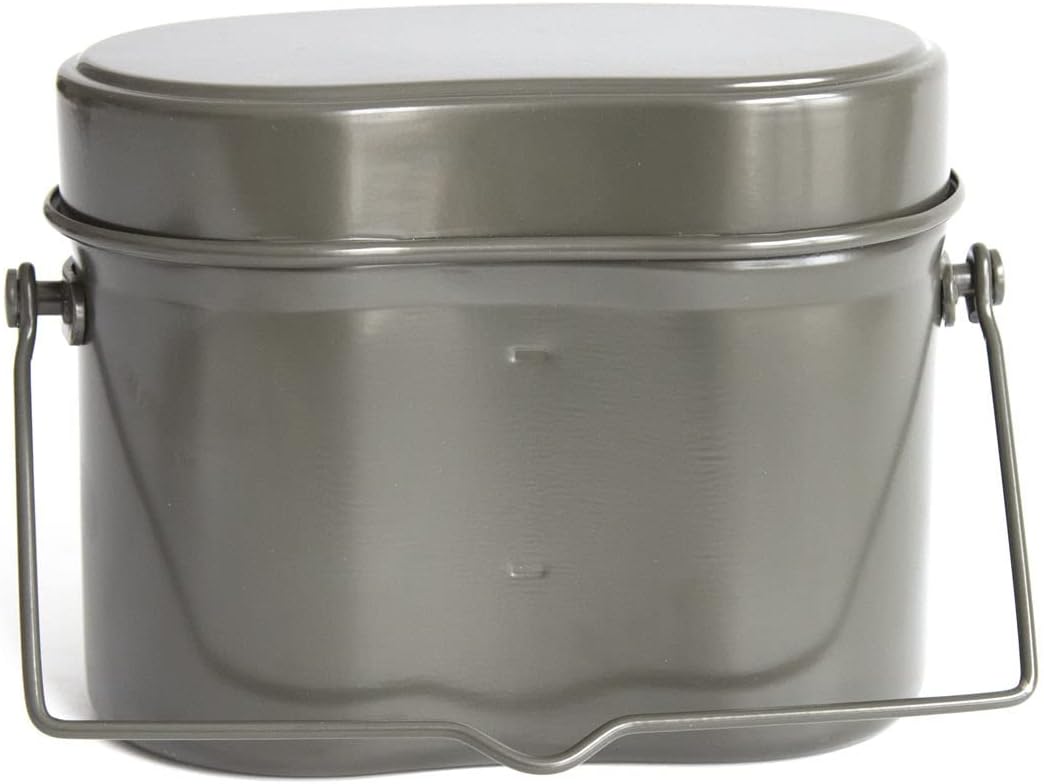 Japanese WW2 Mess Kit Grey WWII Collection Outdoor 3 in 1 Lunch Box Cookware