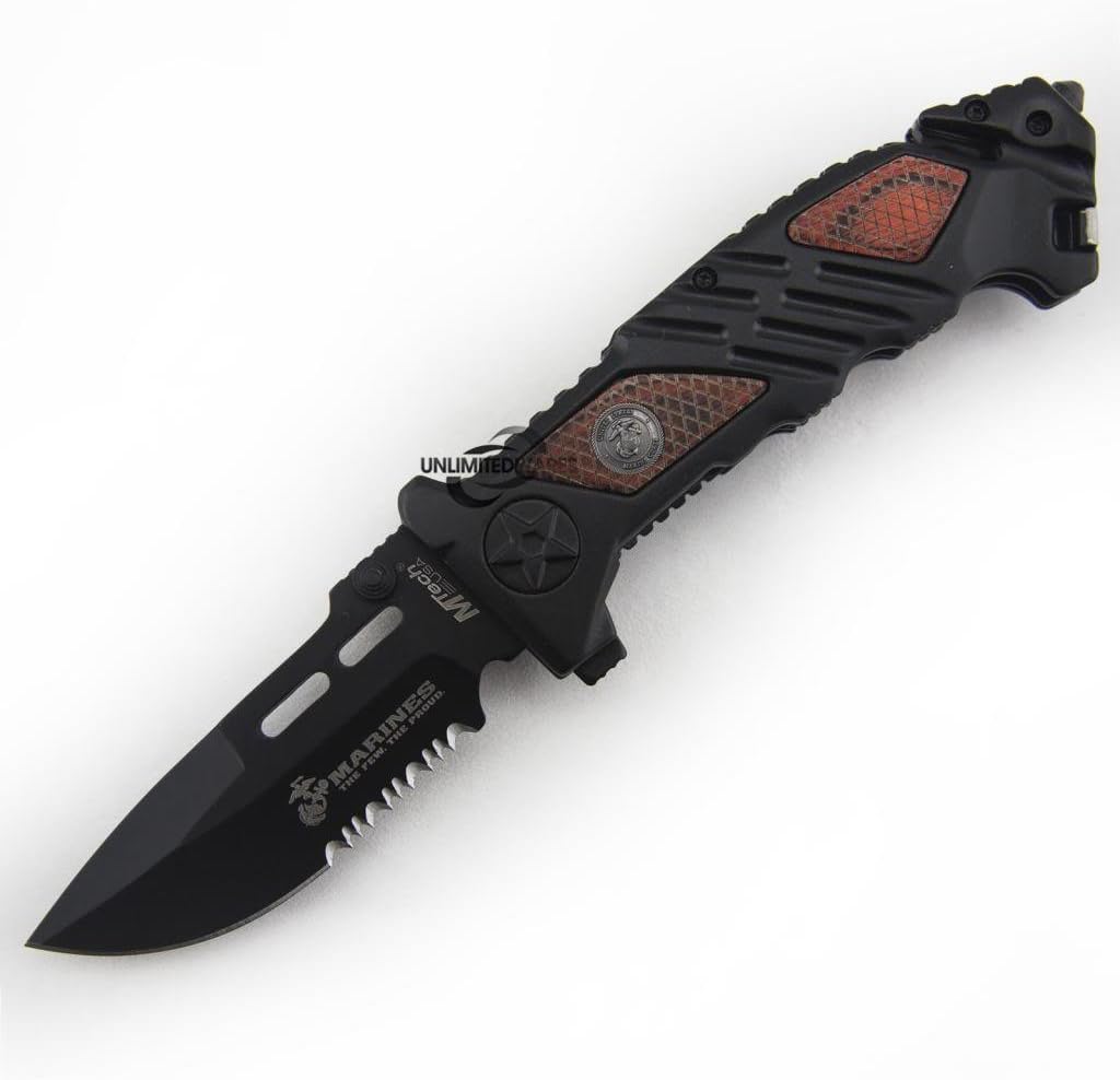 Marines Iron Mike Folding Knife (5.25-Inch Closed)