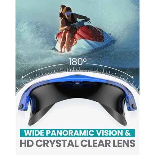 OutdoorMaster Swim Mask - Wide View Swimming Mask & Goggles Anti-fog Waterproof