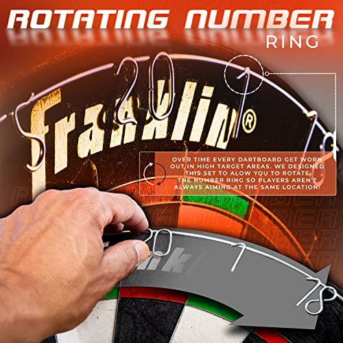 Franklin Sports Professional Dartboard - 18" Regulation Size