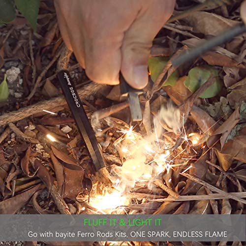Survival Aluminum Bellows with Waterproof Hemp Wick Cord Set - 2 Pieces