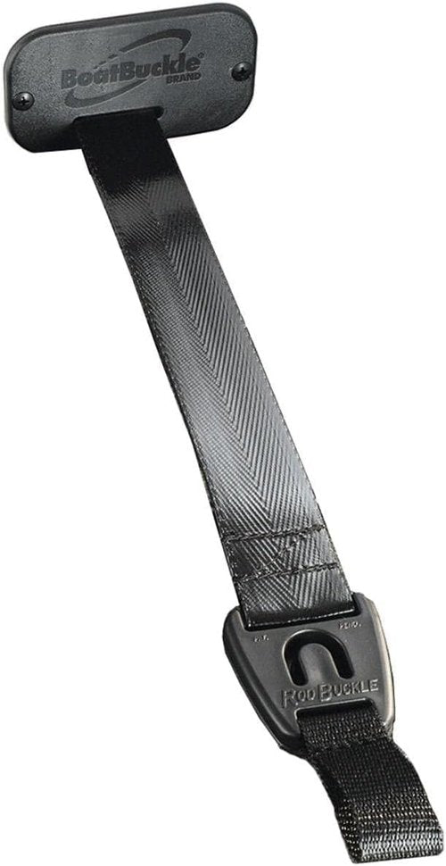 BoatBuckle F14200A 24-Inch Self-Retracting Fishing Rod Holder for Boat, Retractable Tie Down Rod Straps for Boat Deck Mount/Gunwale
