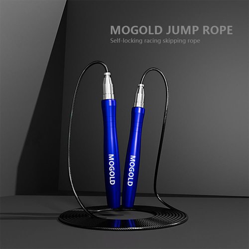 Mogold Speed Jump Rope for fitness Men Women- Self-Locking Design for Quick Adjustment, 360-Degree Spin, Crossfit Jump Rope for the Ultimate Workout Experience