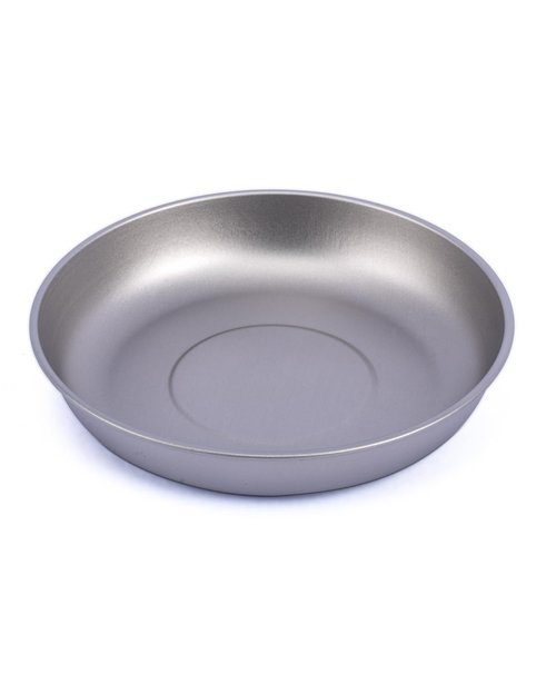 iClimb Titanium Plate Ultralight Compact Portable Flatware Tableware with Bag for Outdoor Camping Backpacking Hiking Travel Picnic (S)