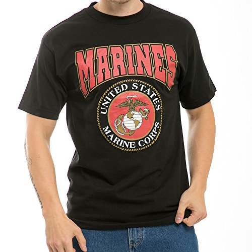 Rapiddominance Classic Military Tee XL Black - Durable Screen Printed T-Shirt for Uniforms