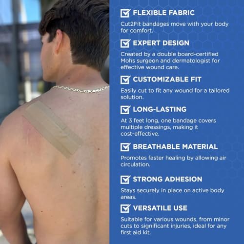Large Flexible Fabric Adhesive Bandages - Custom Wound Care, Breathable & Long-Lasting