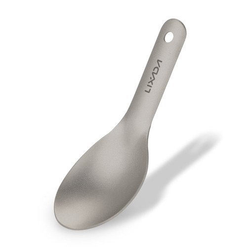 HUIOP Titanium Spoon, Ultralight, 1 Piece, Modern Style, 4.6 inches, Camping
