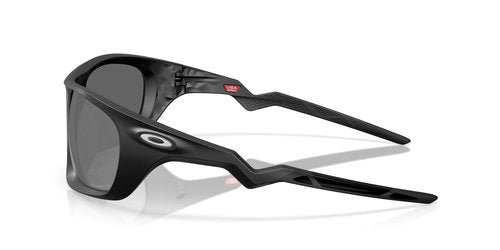 Oakley Men's OO9431 Lateralis Rectangular Sunglasses, Matte Black/Prizm Black Polarized, 60 mm