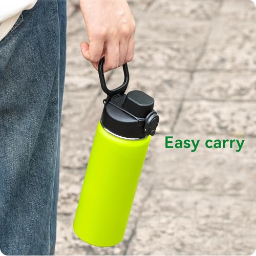 Snowfall Auto Flip Lid for Hydro Flask 12-64 oz Wide Mouth, Spout Lid for Simple Modern, Iron Flask, Takeya Wide Mouth Water Bottle