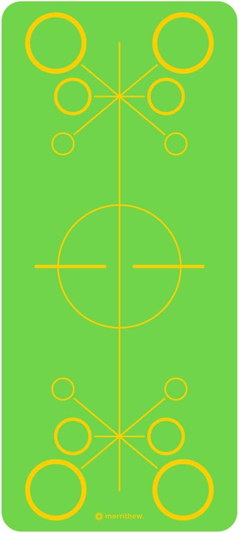 Merrithew Alignment Exercise & Yoga Mat, Green, 0.015"/4mm