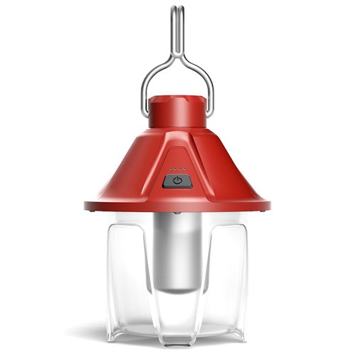 LED Camping Lantern Flashlight Rechargeable, Waterproof Survival Camping Lantern, Portable Tent Light with 5 Light Modes for Hurricane, Hiking, Power Outages (Red)