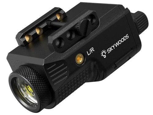 Skywoods Pistol Laser Light Combo - 800 Lumens Green Laser Beam Flashlight Combo for Glock Rifle with Picatinny 1913 Rail, Tactical Weapon Light Gun Laser and Flashlight, Rechargeable 500mAh Battery