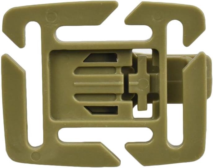 Jadedragon Multipurpose Tactical 360 Rotation D-Ring Clips/Locking Carabiner/Hydration Tube Clips/Elastic String Strap Management Tool for MOLLE Webbing Attachment Backpacks