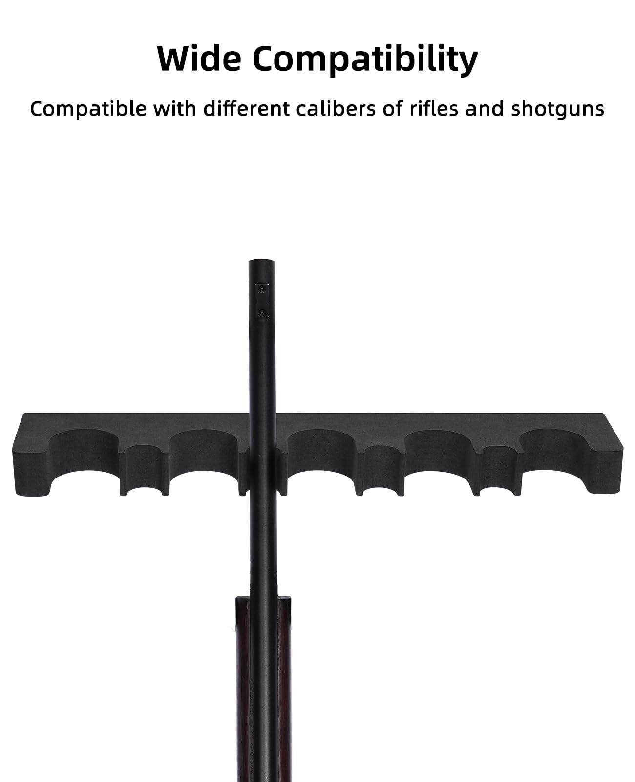 EZshoot Indoor Foam Gun Rack for Storage Rifle Rack with Magnetic Strip Gun Safe Cabinet Accessories Shotgun Holder Quick Access Rack for Outdoor