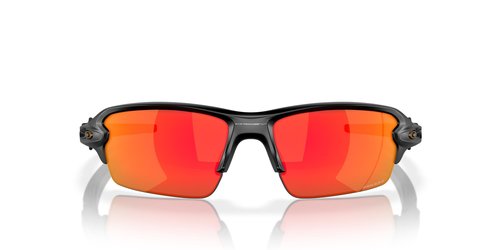 Oakley Men's Oo9271 Flak 2.0 Low Bridge Fit Rectangular Sunglasses, Matte Black/Prizm Ruby, 61 mm