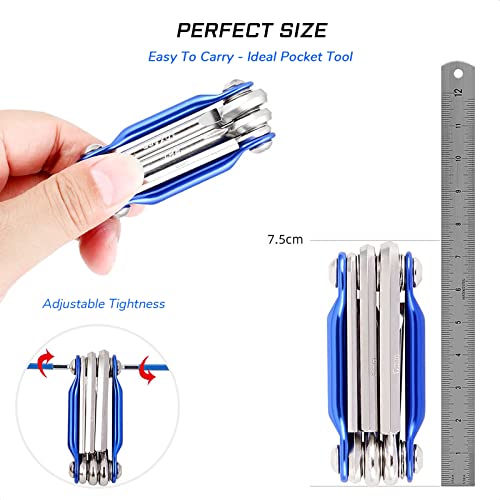 Bike Multi-Tool Mini Kit 75x30x20mm Compact Cycling Repair Tool