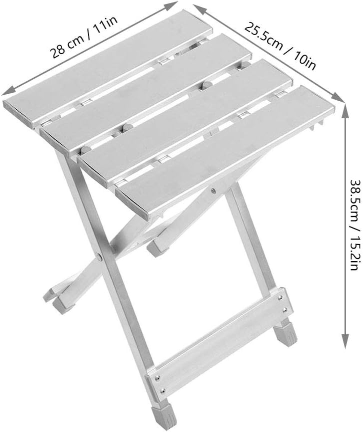 Folding Stool, Outdoor Fishing Chair, Anti-Slip Stainless Steel for Camping, Mountain, Fishing, and Picnic
