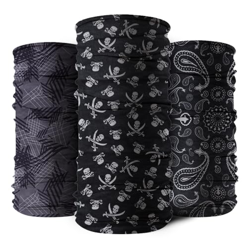 9-Pack Balaclava Face Mask for Men & Women - UV Protection Neck Gaiter, Multi-Use Cycling Mask & Breathable Headband