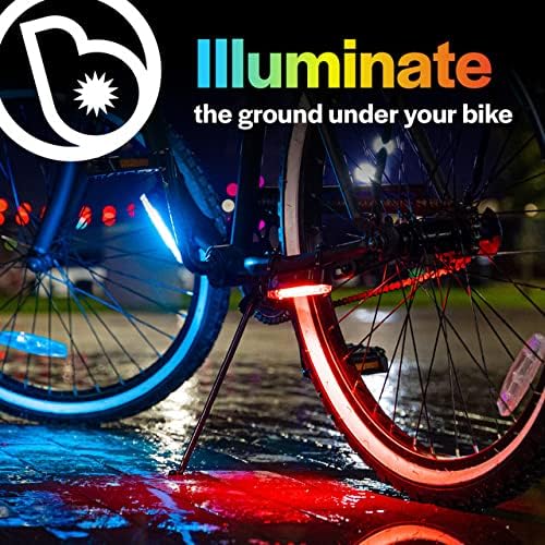 GoBrightz LED Bike Frame Light - Night Riding Underglow Light Bar with 4 Modes - Cool Bicycle Lights for Kids & Adults