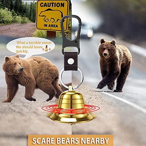 Yellow Electronic Air Horn and Bear Bell for Hiking Safety Gear Women Men