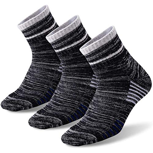 FEIDEER Men's Hiking Walking Socks, Multi-Pack Wicking Cushioned Outdoor Recreation Hiking Socks