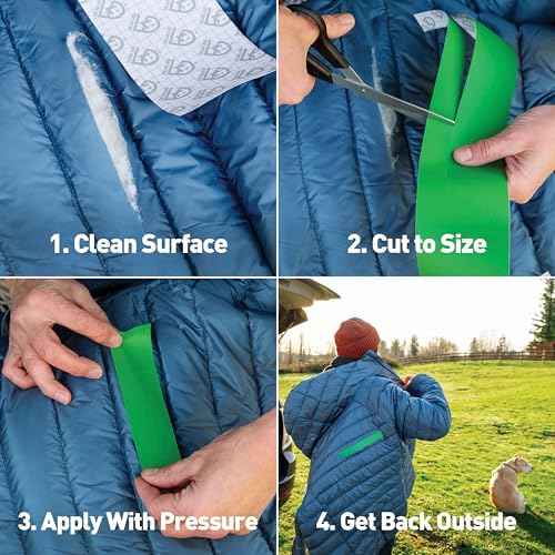 GEAR AID Tenacious Tape 3¡±x20¡± Fabric and Vinyl Gear Repair Tape, Quickly Fix Holes and Rips in Puffy Jackets, Rain and Snow Gear, Tents, Sleeping Bag and More, Blue, 1 Pack
