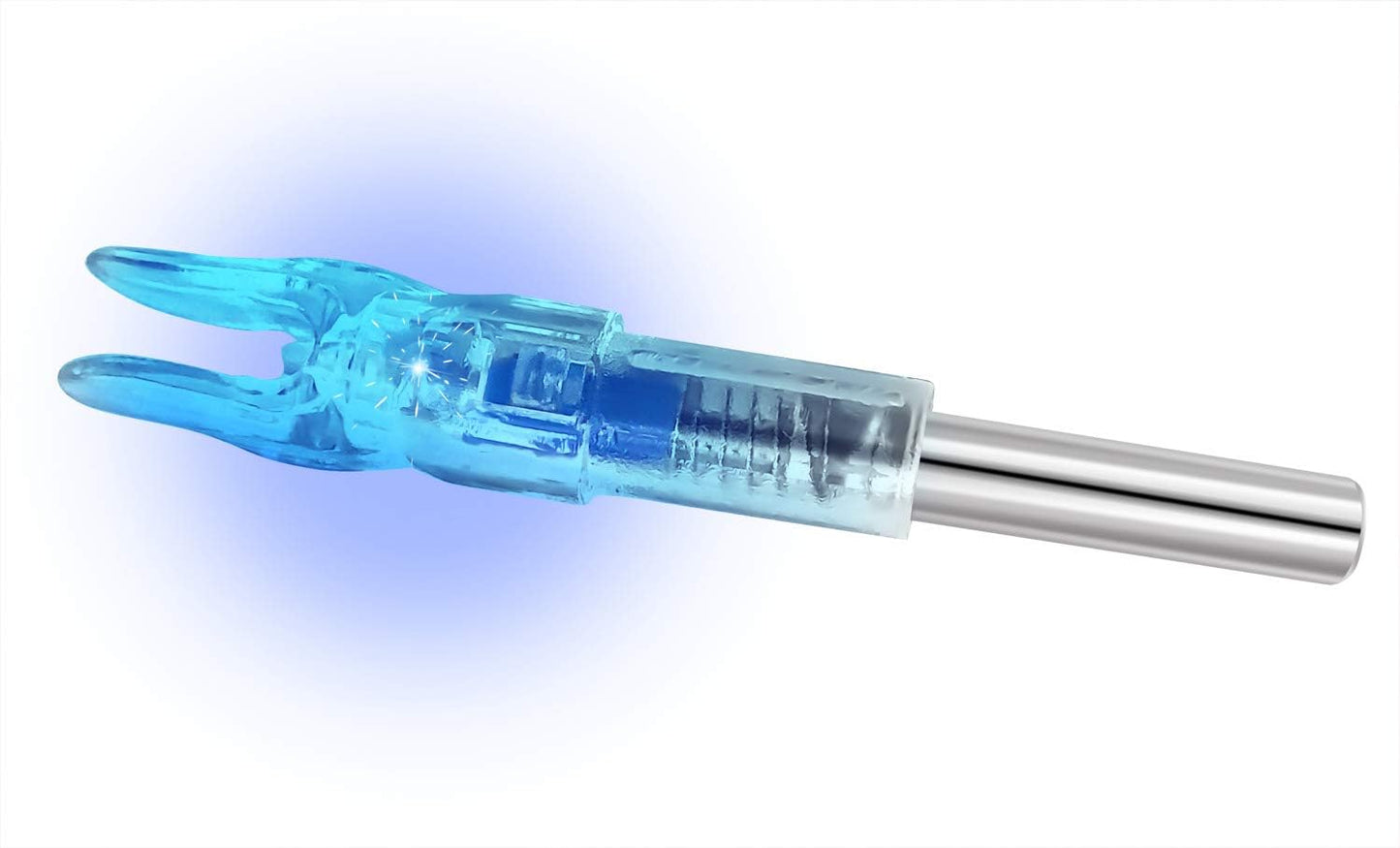 6PCS-New S Lighted Nock for Arrows with .244/6.2mm Inside Diameter Led Nocks with Switch Button for Archery Hunting