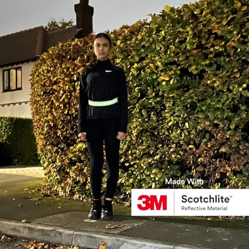 Salzmann Multi-Purpose Reflective Running Belt - Adjustable High-Visibility Strap - Made with 3M Scotchlite