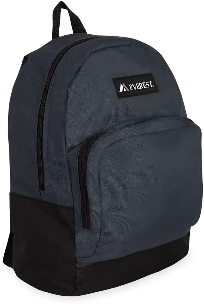 Everest Classic Backpack with Front Organizer, Turquoise, One Size