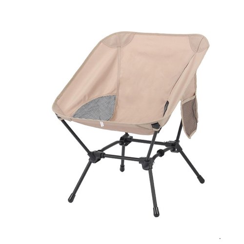 TOUTEK Compact Chairs Travel Chair Portable Camping Chair, Backpacking Chair with Anti Sinking Rubber Feet and Side Pockets, Adjustable Carrying 320bls Lightweight Camping Chair for Adult (Beige)