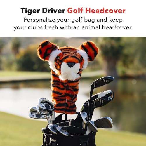 Golf Driver Headcover Tiger Headcover - Funny Animal Club Cover for Men Women - Driver Variation