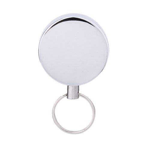 RiToEasysports Retractable Key Ring, Portable Retractable Belt Clip Key Ring with 60cm Stainless Steel Rope