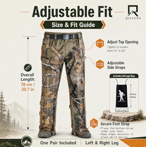 Lightweight Snake Bite Protection Gaiters for Hunting Hiking Work - 3-Layer Nylon