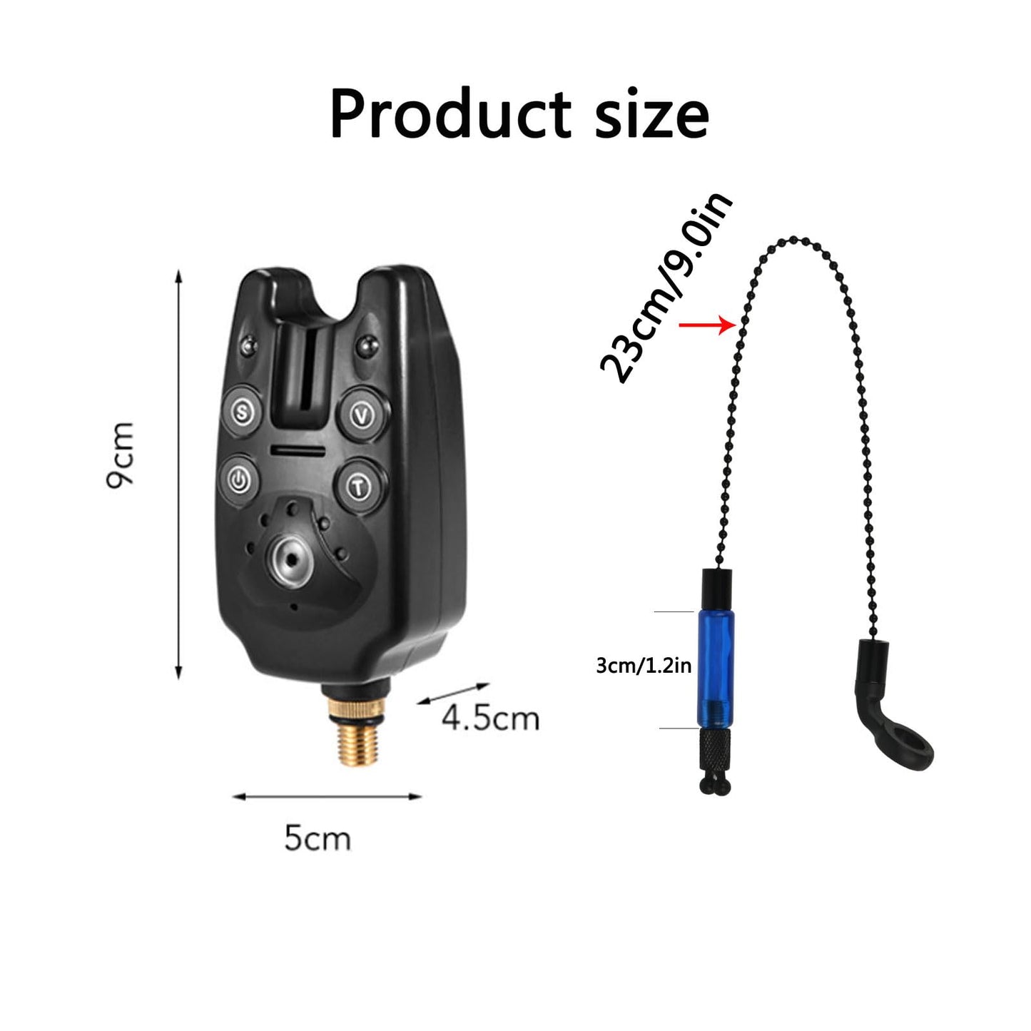 Tiandirenhe Adjustable Retractable Carp Fishing Rod Stand Holder, Fishing Rod Pod Carp Stand with 3 Bite Alarms 3 PCS Bait Swinger Tackle Set Accessories