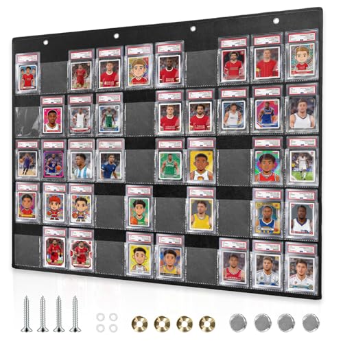 50-Pocket Hanging Card Display Bag for Sports & Graded Cards