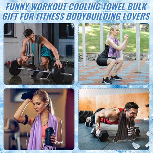 8 Pack Cooling Towels for Gym Workout, 40x12 Inches, Fitness & Sports