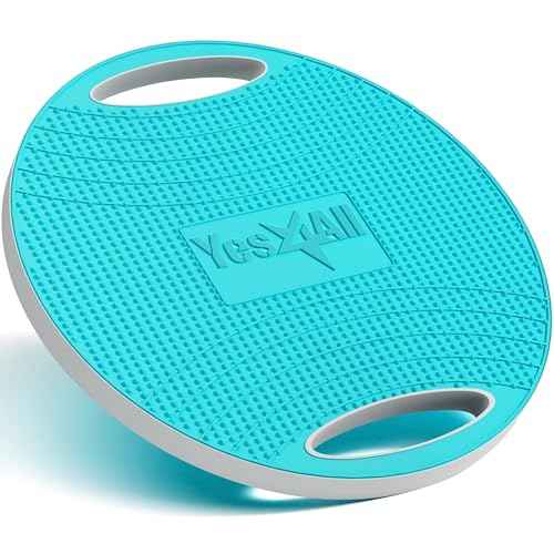 Yes4All Upgraded Wobble Balance Board, 16.34" TPE Non-slip, Stability Board for Home Gym, Standing Desk & Physical Therapy