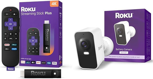 Roku Streaming Stick Plus 2025 - 4K & HDR Roku Streaming Device for TV with Voice Remote - Free & Live TV